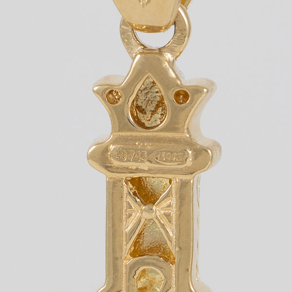 Colgante Cruz oro 18k 750