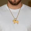 Colgante perro oro 18k 750