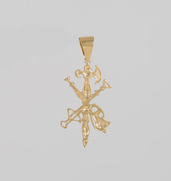 Colgante Cruz Legión oro 18k 750