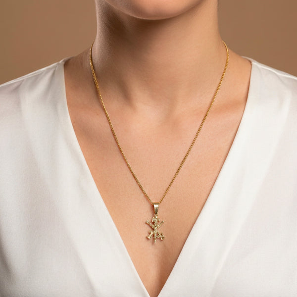 Colgante Cruz Legión oro 18k 750