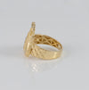 Anillo oro 18k 750 bolsa de dinero