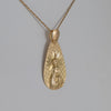 Colgante medalla Virgen oro 18k 750