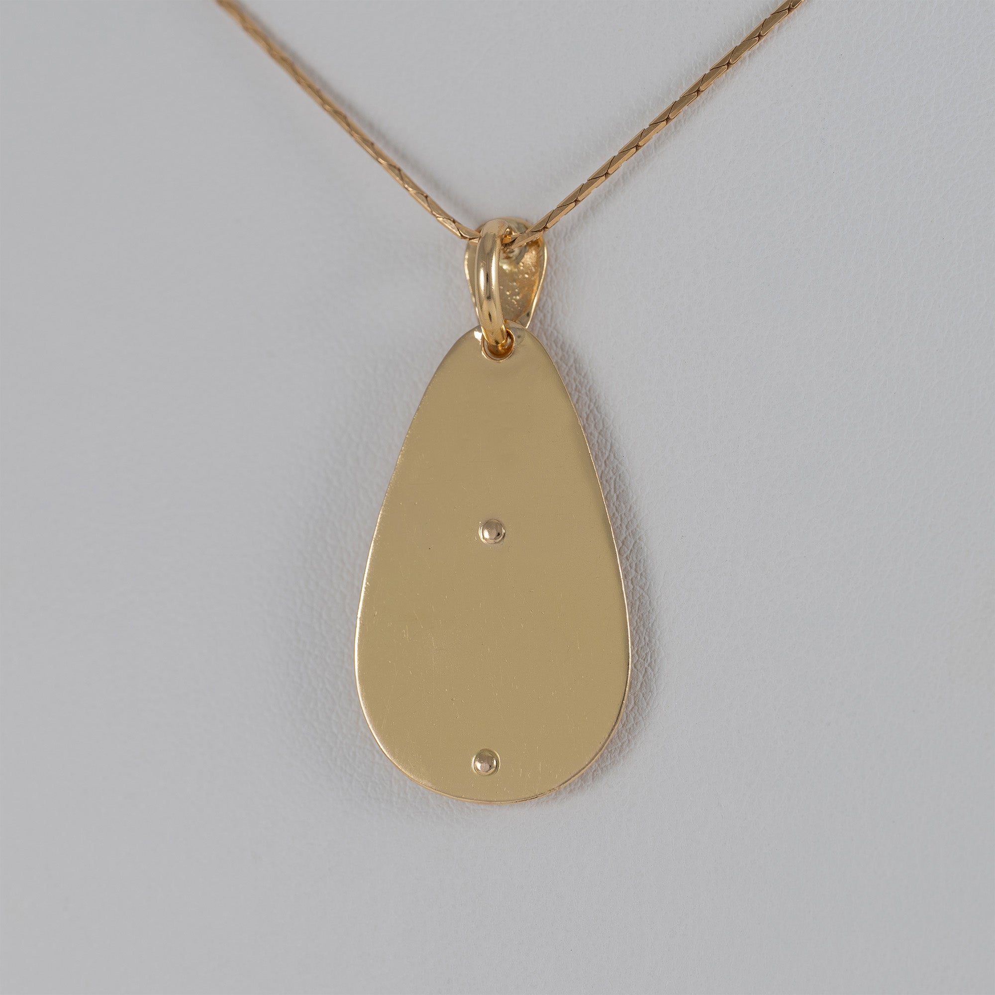 Colgante medalla Virgen oro 18k 750