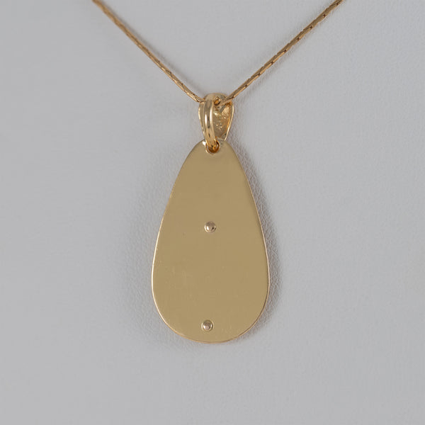 Colgante medalla Virgen oro 18k 750