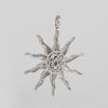 Colgante Sol de oro blanco 18k con brillantes