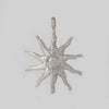 Colgante Sol de oro blanco 18k con brillantes