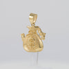 Colgante oro 18k 750 bolsa de dinero