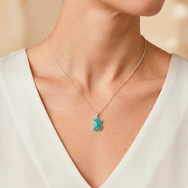 Colgante Tous de Plata 925 con Amazonita New Color