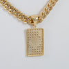 Colgante Carta As de Picas de oro 18k 750