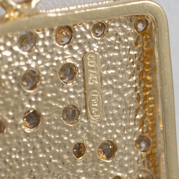 Colgante Carta As de Picas de oro 18k 750