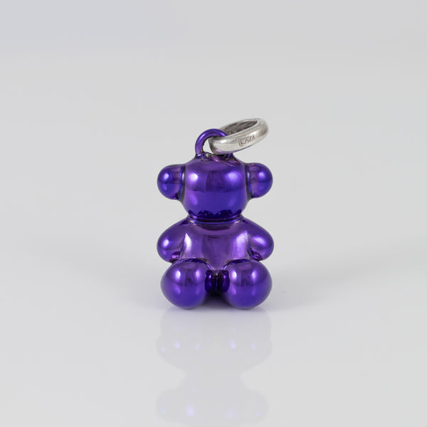 Colgante Tous Bold Bear de oso de acero en morado metalizado