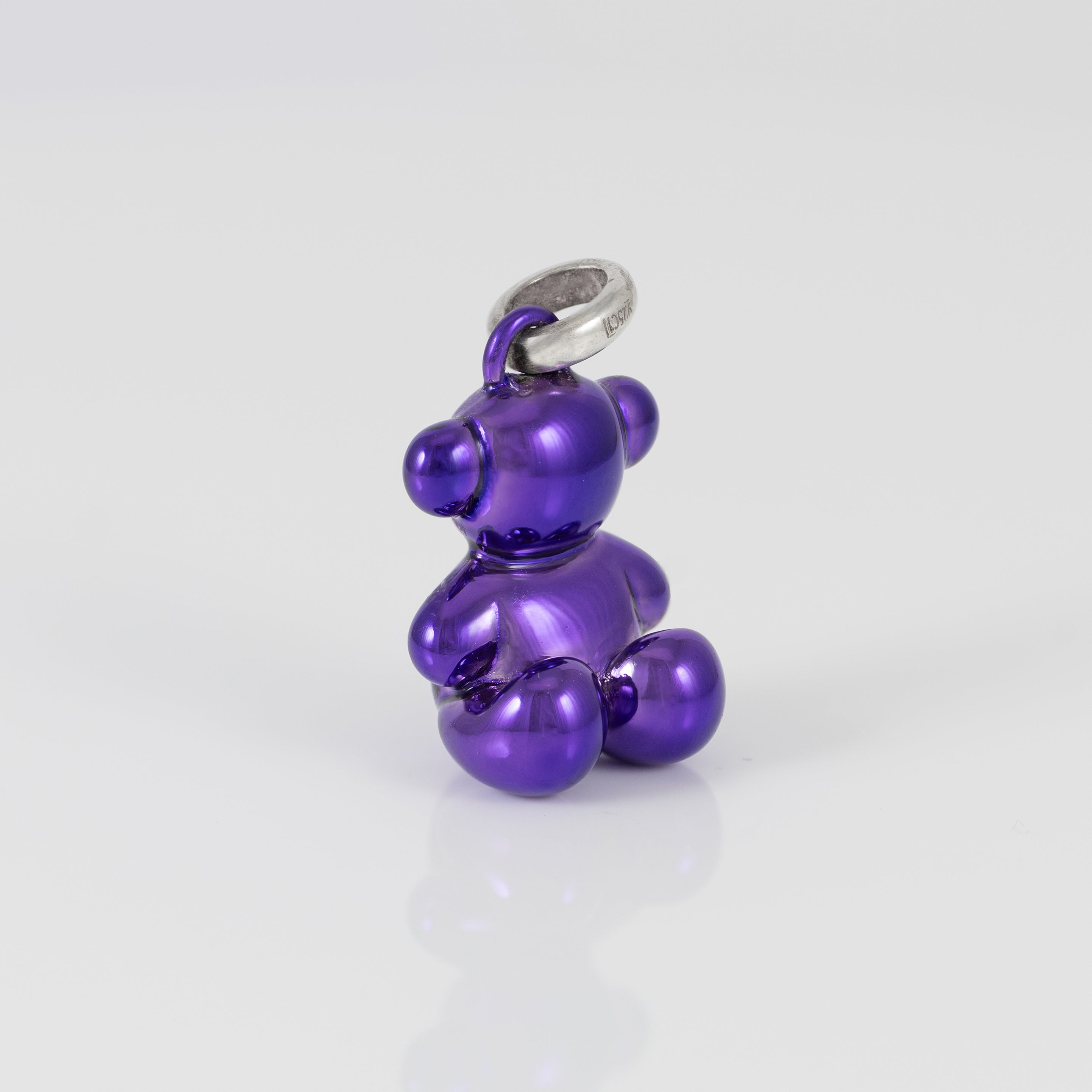 Colgante Tous Bold Bear de oso de acero en morado metalizado
