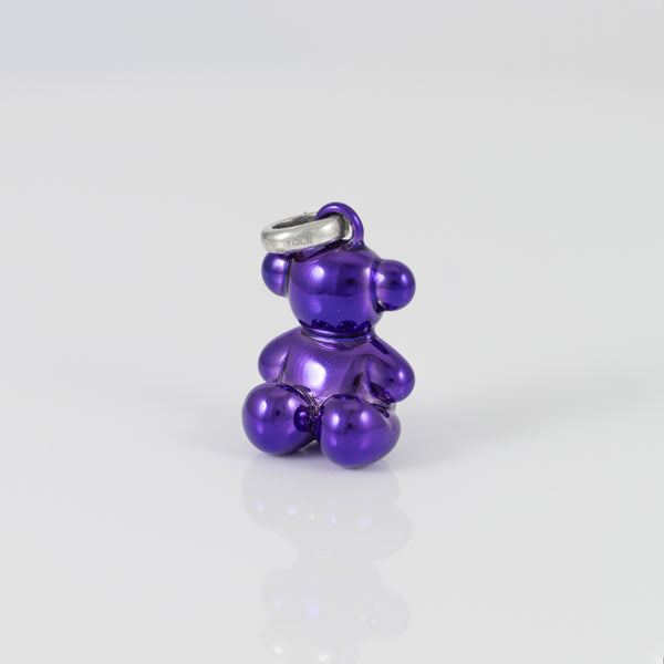 Colgante Tous Bold Bear de oso de acero en morado metalizado