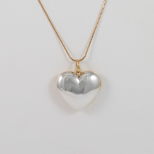 Colgante Tous Corazón Bicolor en Plata 925 Medallions