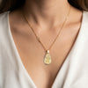 Colgante medalla Virgen oro 18k 750