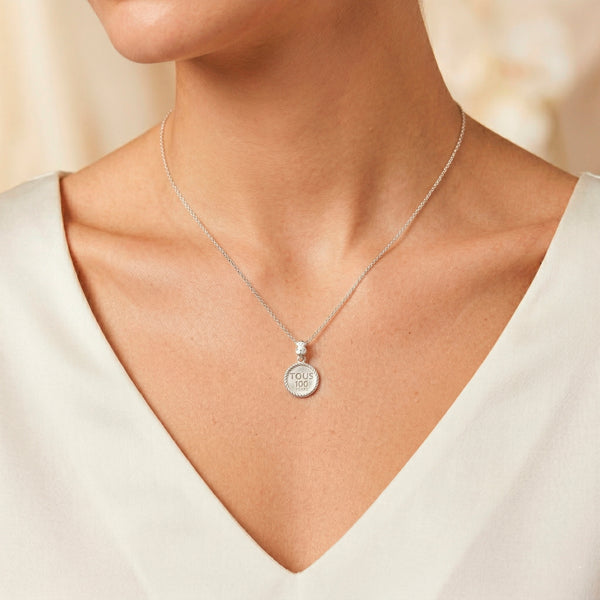 Colgante Tous de Plata 925 Medalla 100 años