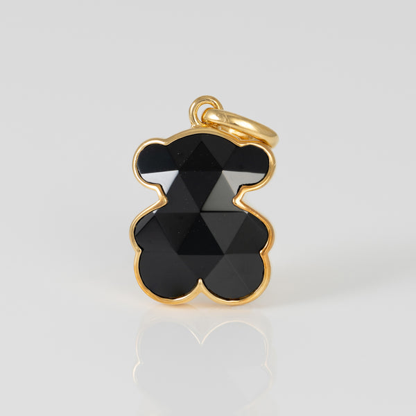 Colgante Tous de Plata Vermeil oso en ónix Icon Color