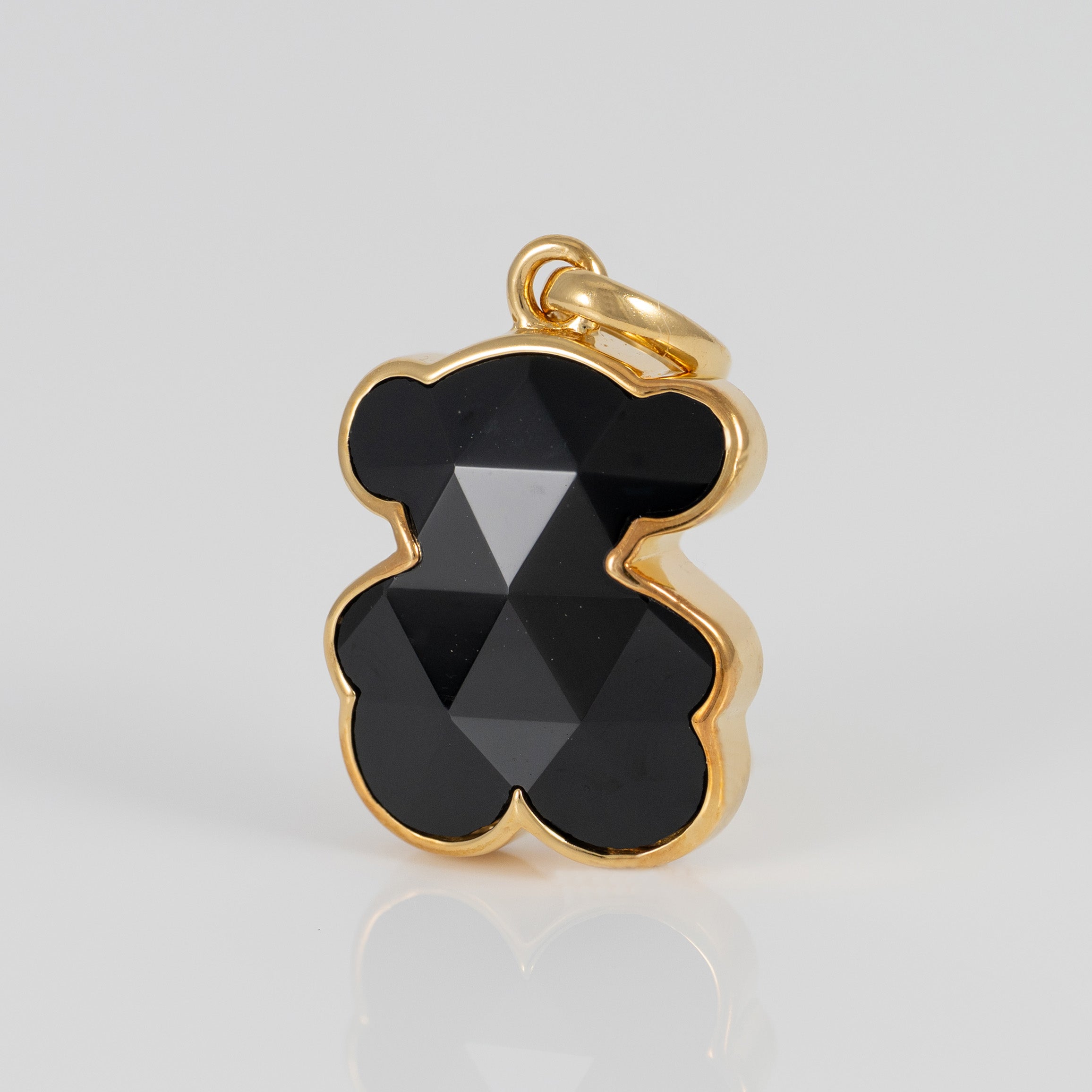 Colgante Tous de Plata Vermeil oso en ónix Icon Color