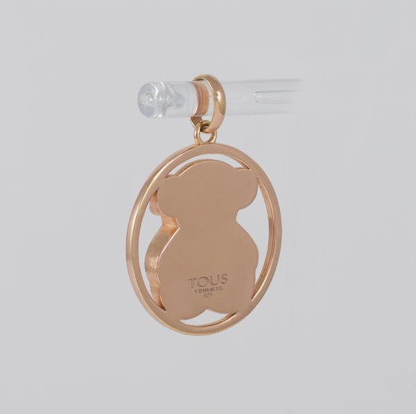 Colgante Tous de Plata Vermeil Rosa con Amazonita