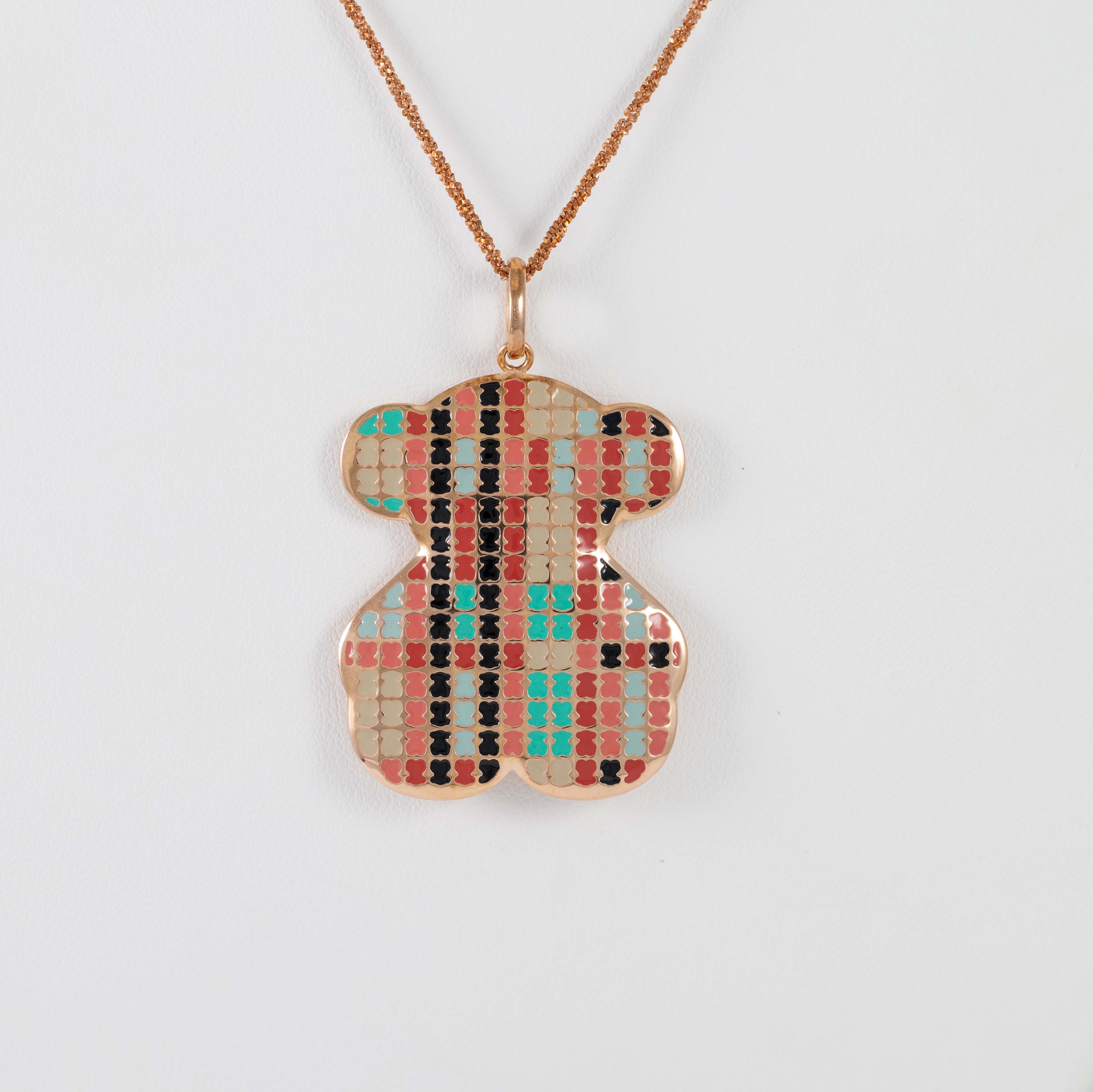 Colgante Tous de Plata Vermeil y esmalte