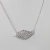Collar con Colgante en plata 925 Hoja