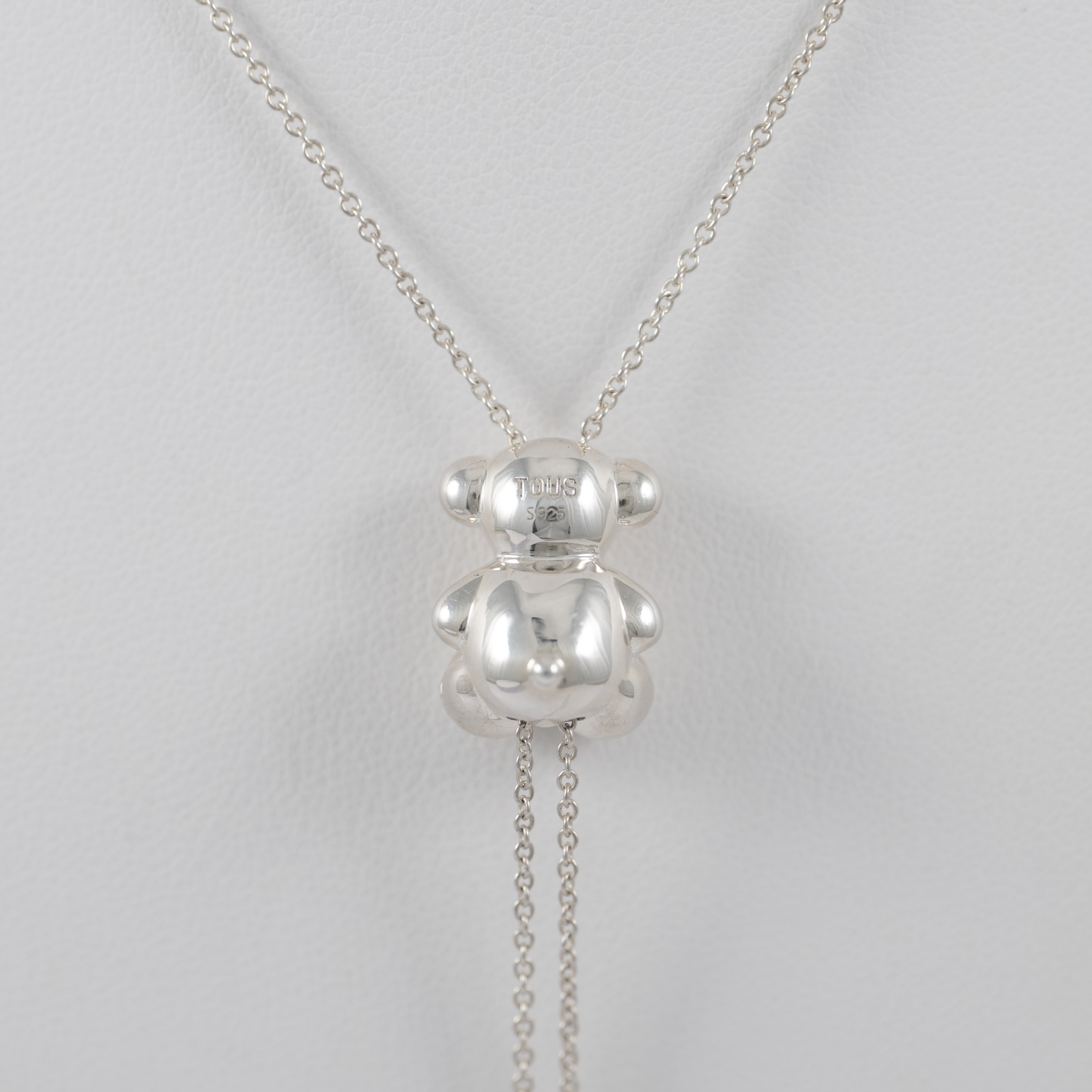 Collar Largo Tous de Plata 925 y motivo oso 3D Bold Bear