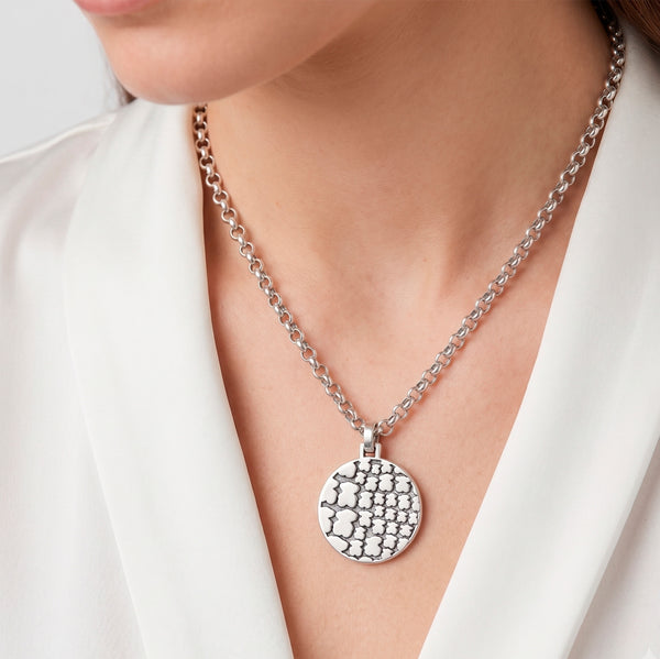 Collar con medalla Multi-oso Tous de plata 925