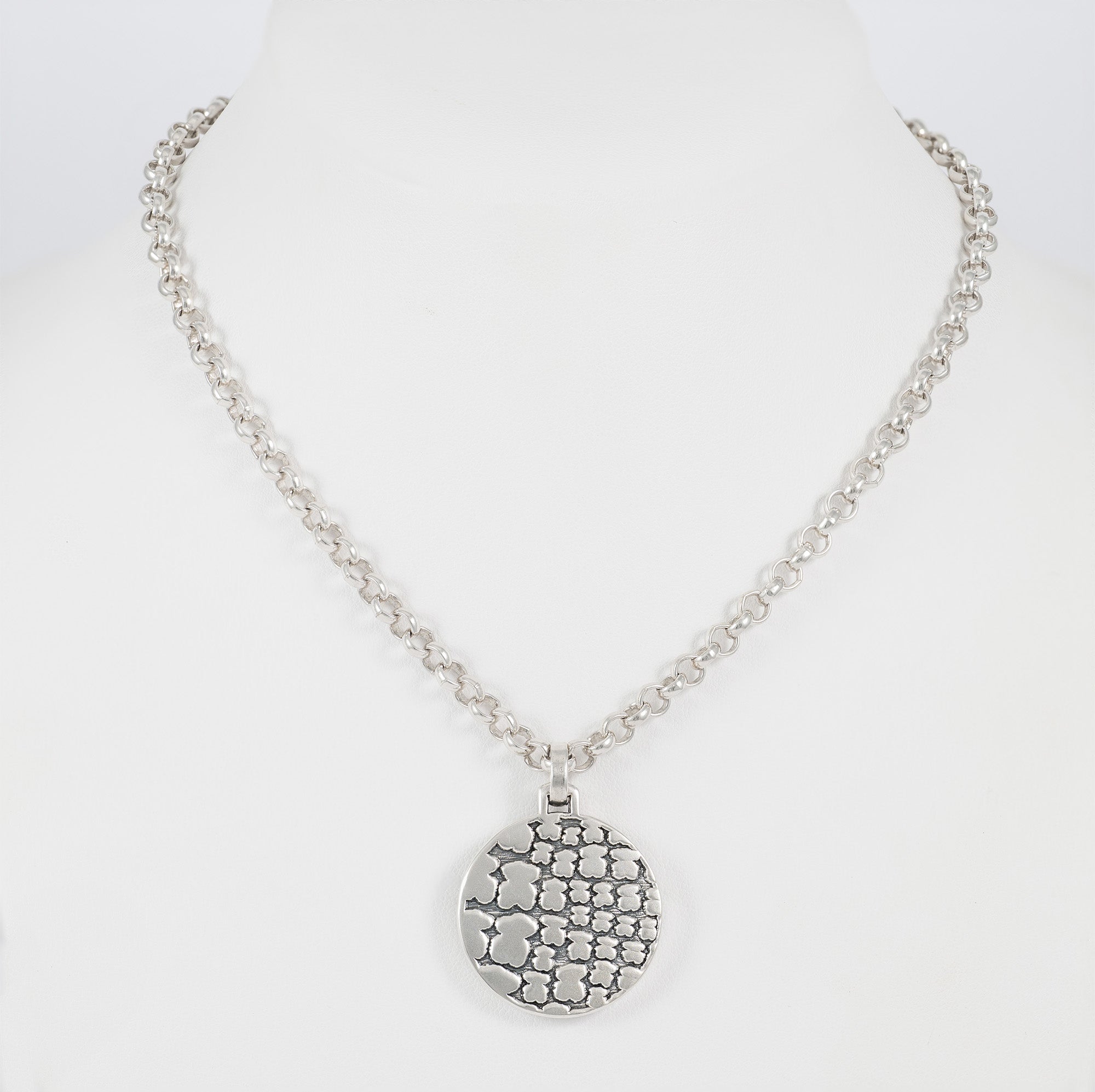Collar con medalla Multi-oso Tous de plata 925