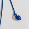 Collar Tous ajustable de plata, cristal de Murano y nylon azul Icon Glass