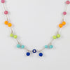 Collar Tous ajustable de plata, cristal de Murano y nylon azul Icon Glass