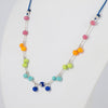 Collar Tous ajustable de plata, cristal de Murano y nylon azul Icon Glass