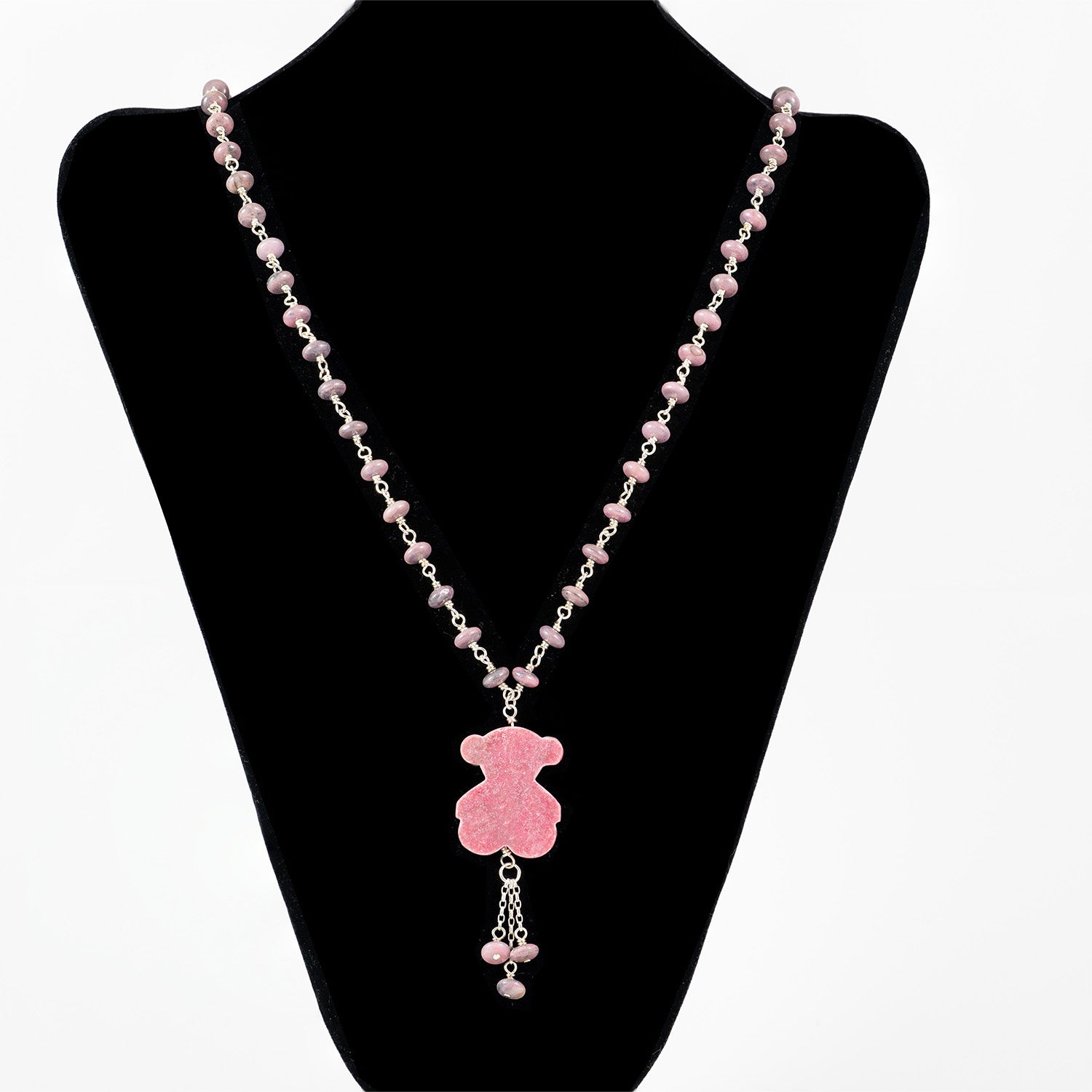 Collar Tous Color de plata 925 y rodonita