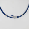 Collar Tous elástico azul Sweet Dolls motivo Oso en plata 925
