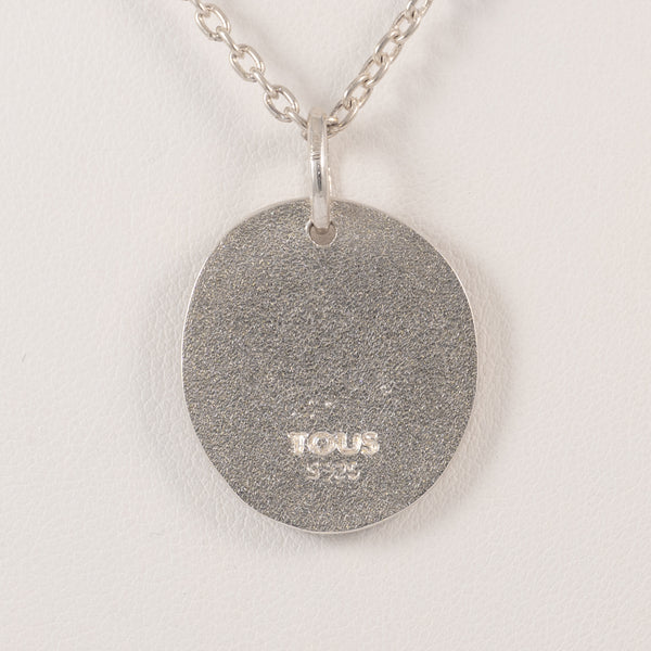 Collar Largo Camafeo de Plata 925, Cristales multicolor y Cordón Oceaan