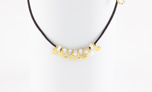 Collar Tous Mama en oro amarillo de 18k con nácar y perlas cultivadas