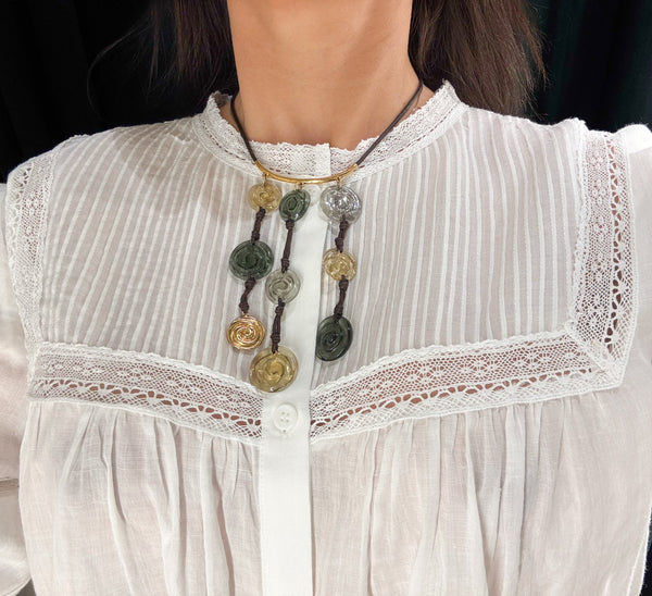 Collar Tous en oro amarillo 18k y cristal de murano Eugenia by Tous Iluminada