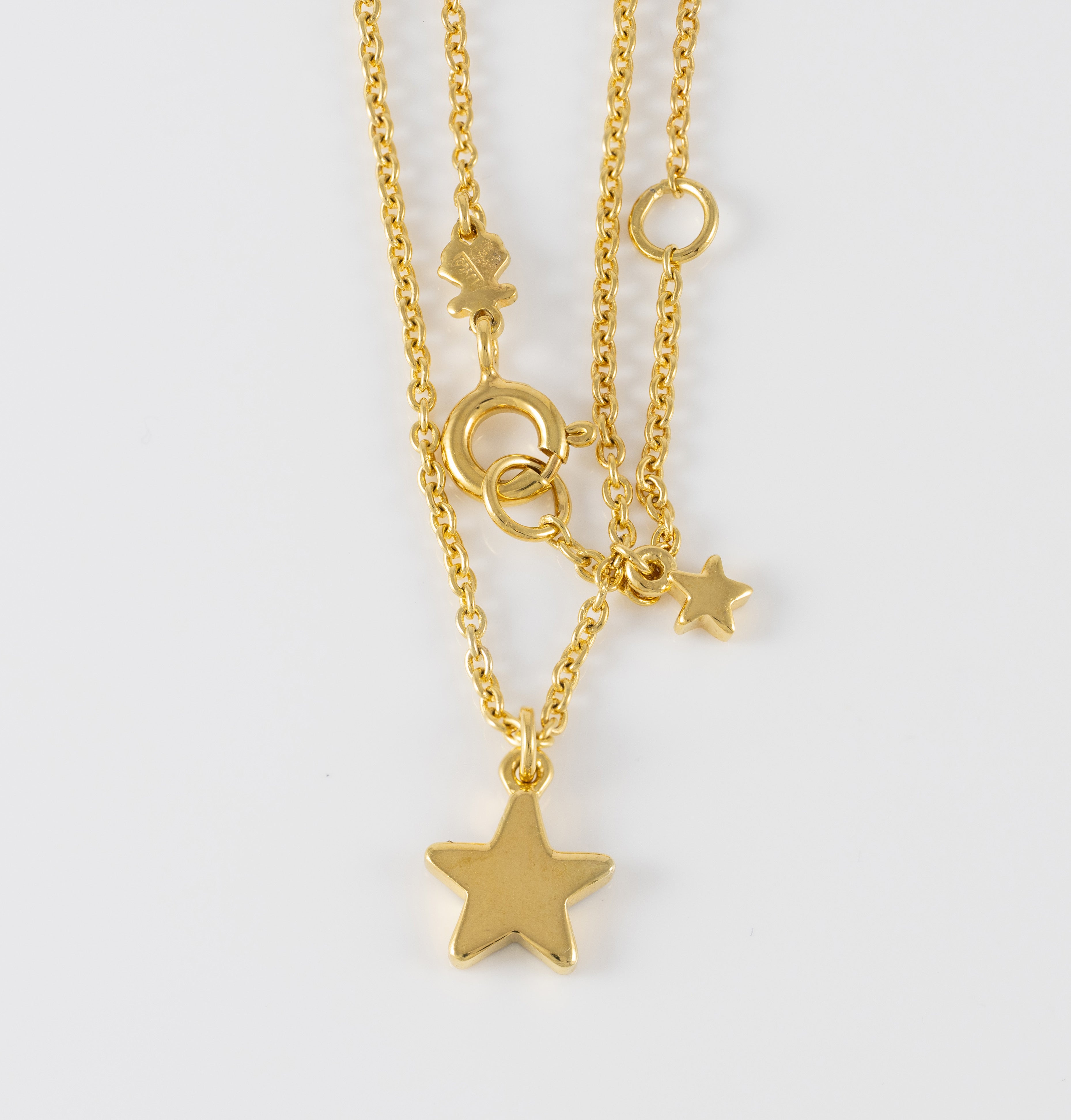 Collar Tous en plata vermeil y estrella de zafiros New Motif
