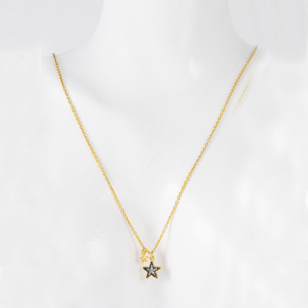 Collar Tous en plata vermeil y estrella de zafiros New Motif