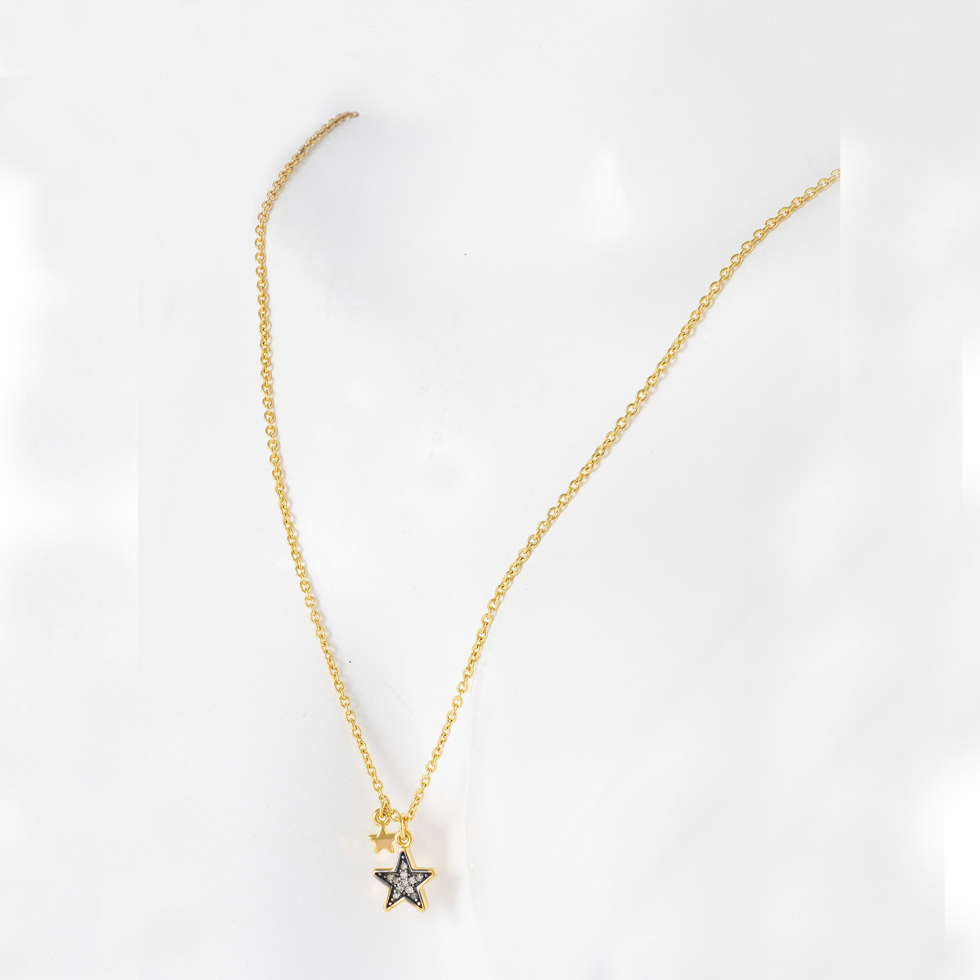 Collar Tous en plata vermeil y estrella de zafiros New Motif