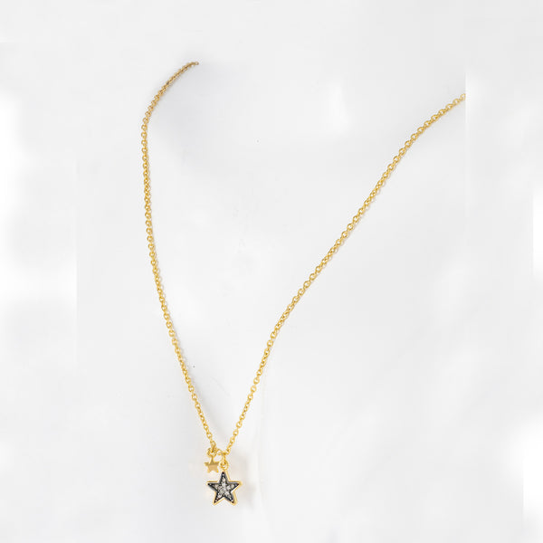 Collar Tous en plata vermeil y estrella de zafiros New Motif