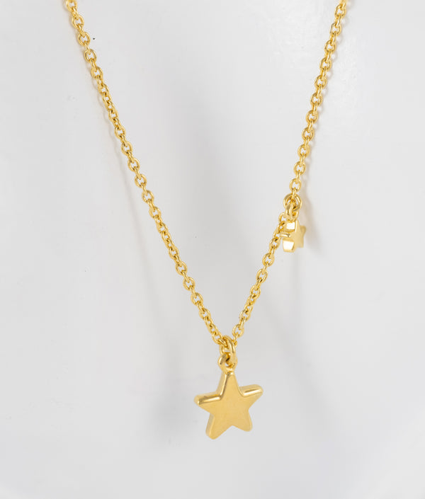 Collar Tous en plata vermeil y estrella de zafiros New Motif
