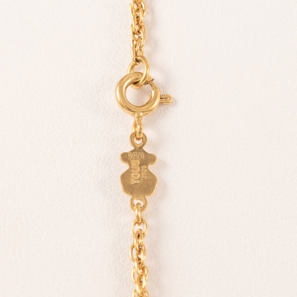 Collar Tous Rubric de plata vermeil