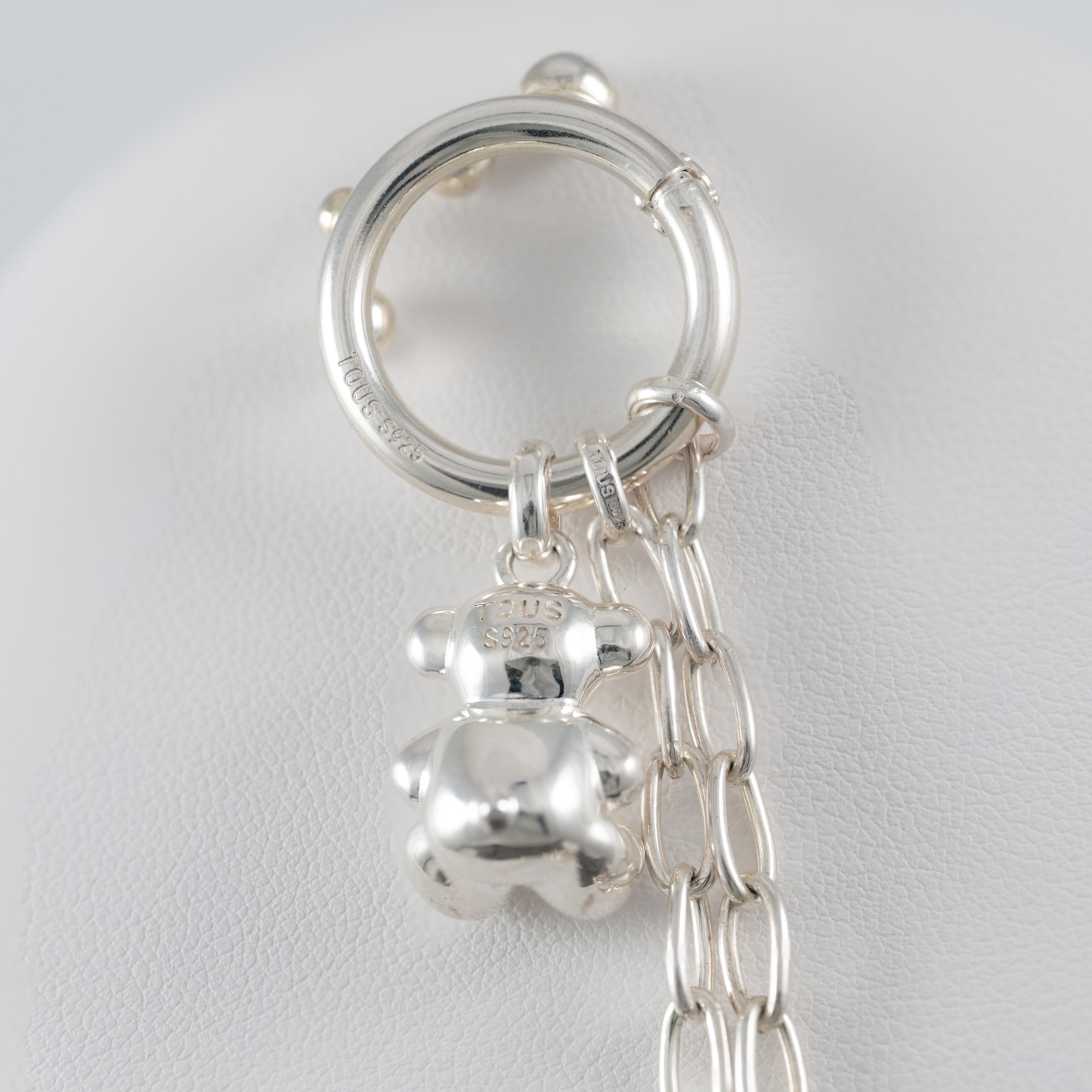 Gargantilla con anilla Tous Hold y Colgante Oso 3D de plata 925