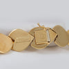 Cadena gargantilla corazones oro 18k 750 50cm