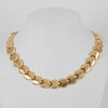 Cadena gargantilla corazones oro 18k 750 50cm