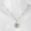 Gargantilla Tous en plata 925 con bolitas y Colgante Crossword Mama de plata 925 y esmalte azul