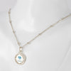 Gargantilla Tous en plata 925 con bolitas y Colgante Crossword Mama de plata 925 y esmalte azul