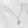 Gargantilla Tous en plata 925 con bolitas y Colgante Crossword Mama de plata 925 y esmalte azul