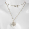 Gargantilla Tous en plata 925 con bolitas y Colgante Crossword Mama de plata 925 y esmalte azul