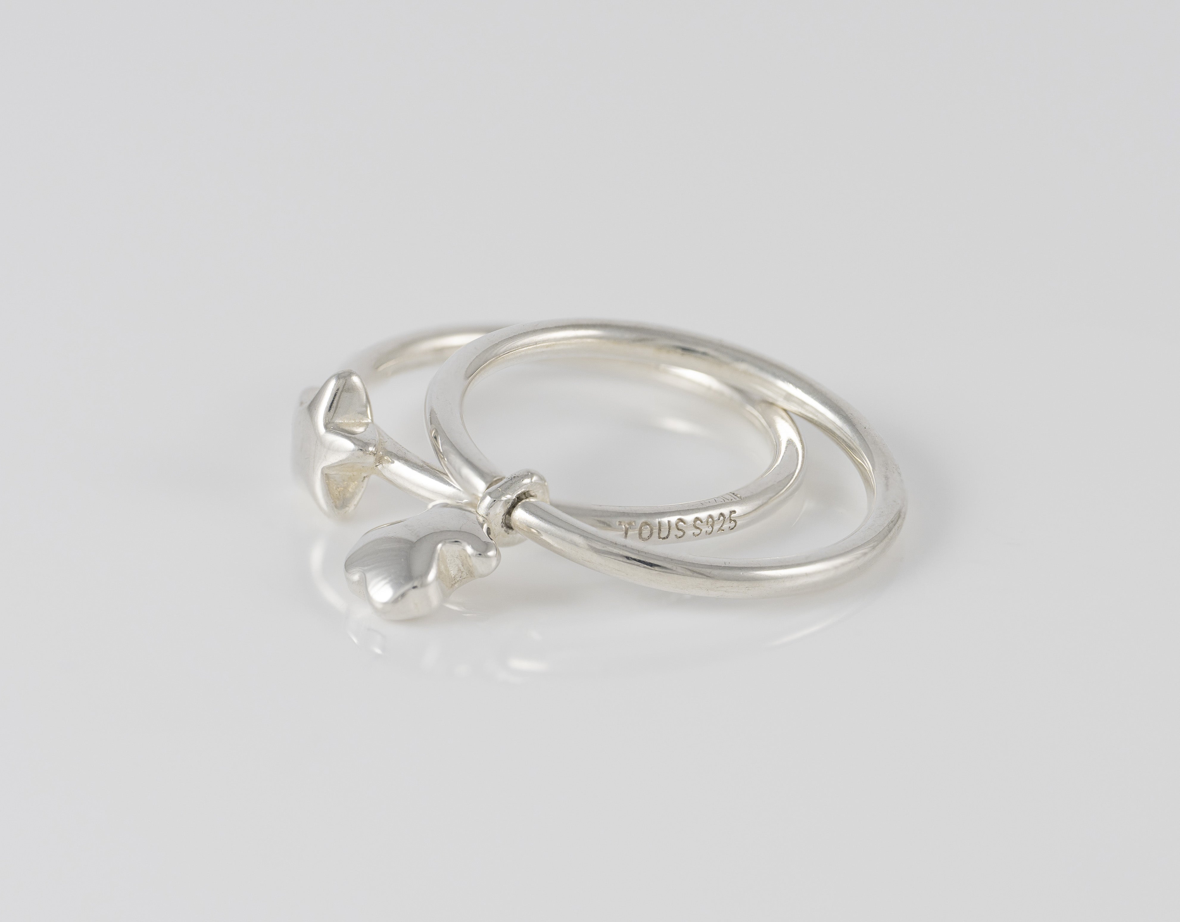 Pack de Anillos Tous motivos oso-estrella de plata Mini Icons